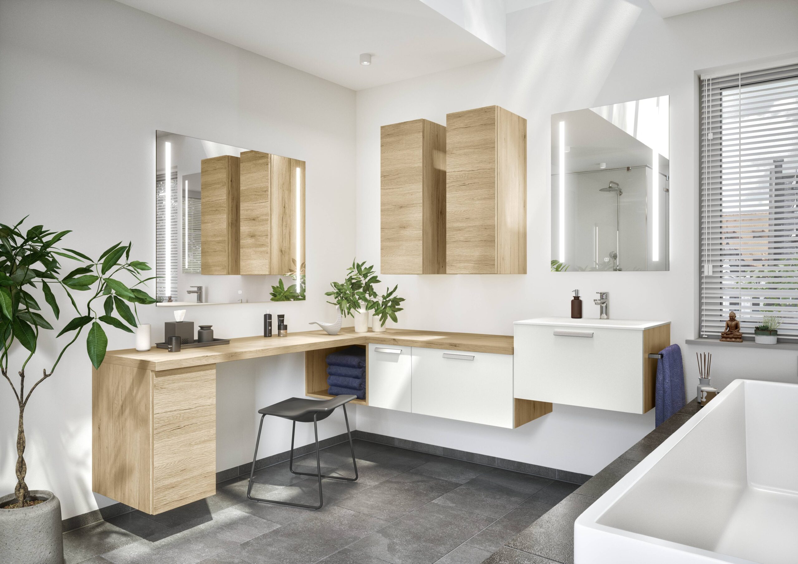 Salle de bain classique et scandinave Oregano 2